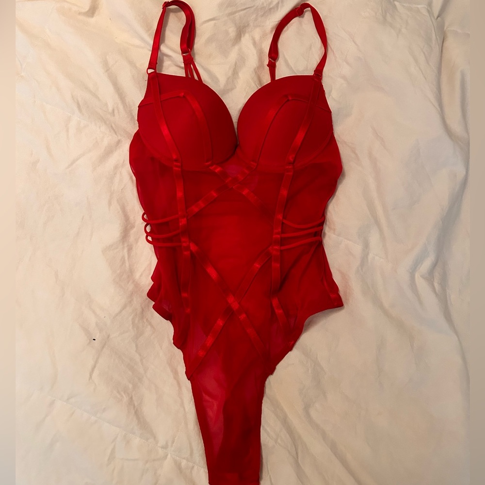 Red bodysuit